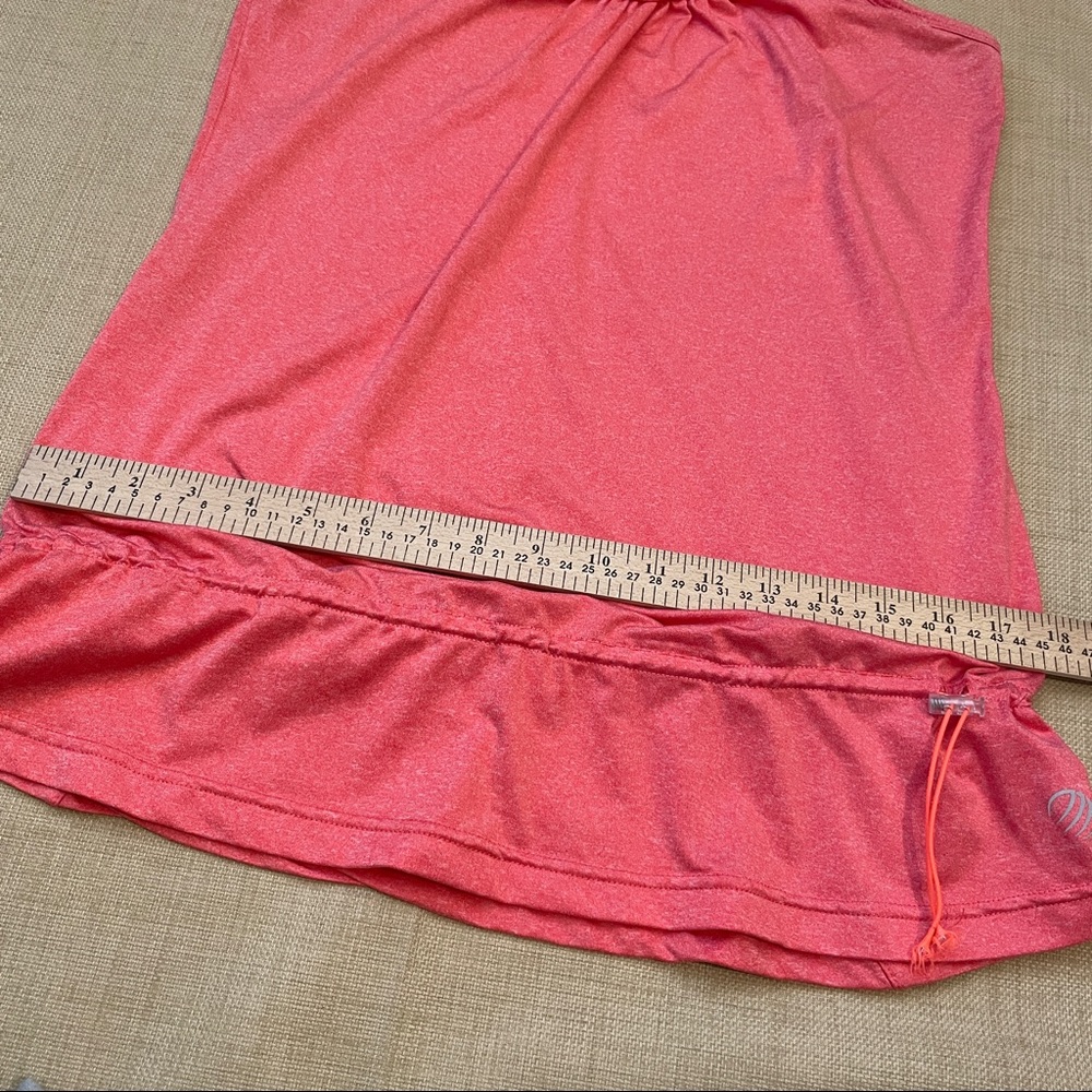 MPG Pink/Peach Racerback Drawstring Tank Top - Picture 9 of 11